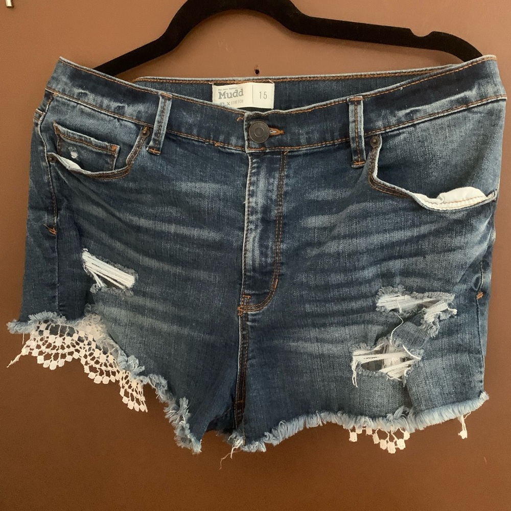 Mudd Women's Blue Denim Shorts